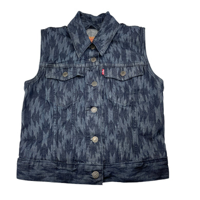 Womens Levis, dark denim vest, L: 48cm, armpit to armpit: 43cm, EUC, size S,  