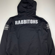 Load image into Gallery viewer, Womens NRL Authentics, Souths Rabbitohs hoodie sweater, armpit to armpit: 48cm, shoulder to cuff: 61.5cm, EUC, size 8-10,  