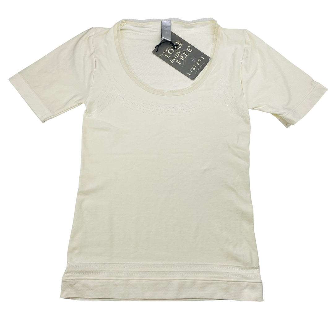 Womens LIBERTY, stretchy short sleeve top, L: 50cm, armpit to armpit: 30.5cm, NEW, size S,  
