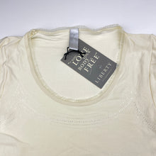 Load image into Gallery viewer, Womens LIBERTY, stretchy short sleeve top, L: 50cm, armpit to armpit: 30.5cm, NEW, size S,  
