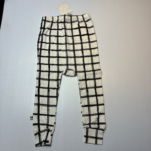 Unisex Milk & Masuki, stretchy organic cotton blend drop-crotch leggings / pants, NEW, size 5,  