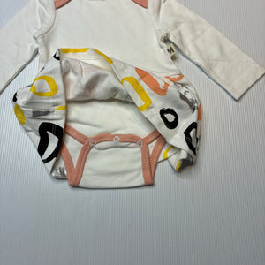 Girls Milk & Masuki, soft feel organic cotton romper dress, NEW, size 000,  