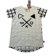 Load image into Gallery viewer, Unisex Milk &amp; Masuki, stretchy organic cotton blend tee / top, NEW, size 5,  