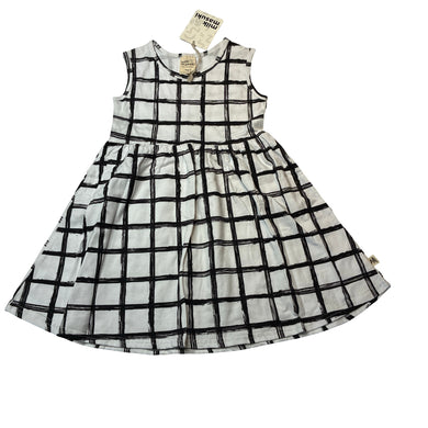 Girls Milk & Masuki, organic cotton sleeveless dress, NEW, size 3, L: 53cm
