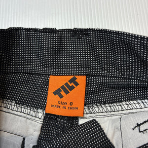 Boys Tilt, black & white soft feel shorts, adjustable, EUC, size 0,  