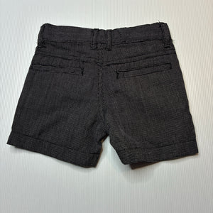 Boys Tilt, black & white soft feel shorts, adjustable, EUC, size 0,  