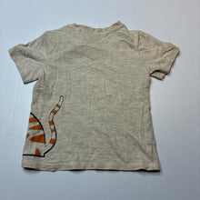 Load image into Gallery viewer, Boys Tu, oatmeal marle tee / top, tiger, FUC, size 1,  