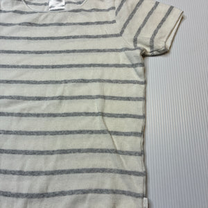 Unisex Bonds, striped stretchy bodysuit / romper, GUC, size 2,  