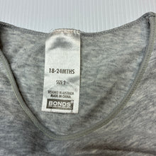 Load image into Gallery viewer, Unisex Bonds, grey marle stretchy singletsuit romper, FUC, size 2,  