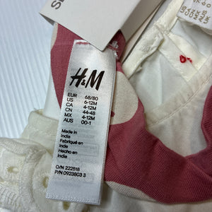 Girls H&M, lightweight cotton top, leggings & headband, NEW, size 0,  