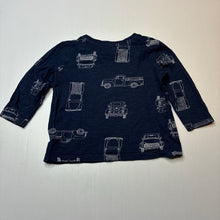 Load image into Gallery viewer, Boys Anko, navy cotton long sleeve tee / top, GUC, size 1,  