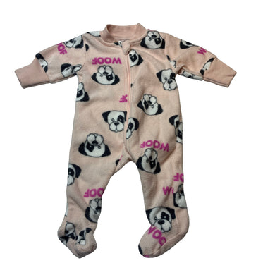 Girls Baby Berry, soft fleece zip coverall / romper, GUC, size 00000,  