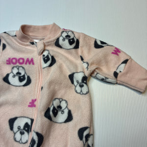 Girls Baby Berry, soft fleece zip coverall / romper, GUC, size 00000,  
