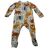 Load image into Gallery viewer, Unisex Anko, soft feel stretchy zip coverall / romper, EUC, size 00,  