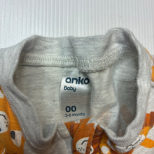 Load image into Gallery viewer, Unisex Anko, soft feel stretchy zip coverall / romper, EUC, size 00,  