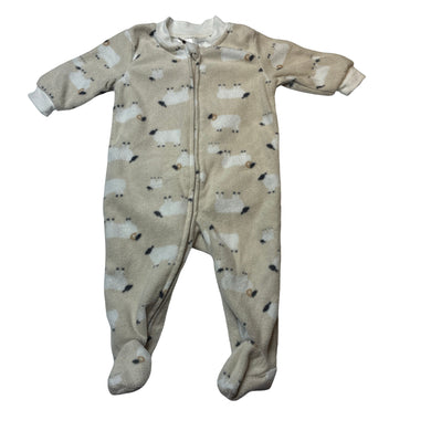 Unisex Dymples, soft fleece zip coverall / romper, GUC, size 00,  