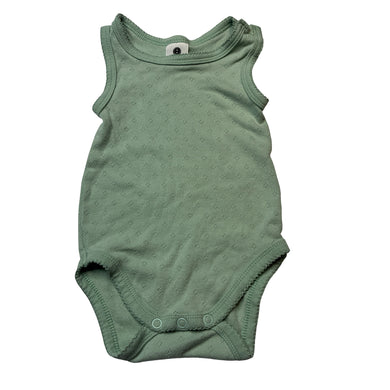 Girls Dymples, pointelle organic cotton bodysuit / romper, GUC, size 00,  