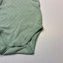 Load image into Gallery viewer, Girls Dymples, pointelle organic cotton bodysuit / romper, GUC, size 00,  