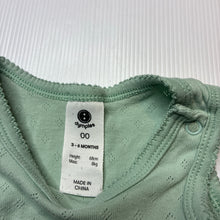 Load image into Gallery viewer, Girls Dymples, pointelle organic cotton bodysuit / romper, GUC, size 00,  