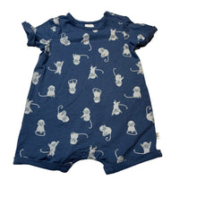 Load image into Gallery viewer, Boys Target, stretchy romper, monkeys, GUC, size 0,  