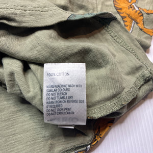 Boys Anko, green cotton tee / top, dinosaurs, GUC, size 2,  