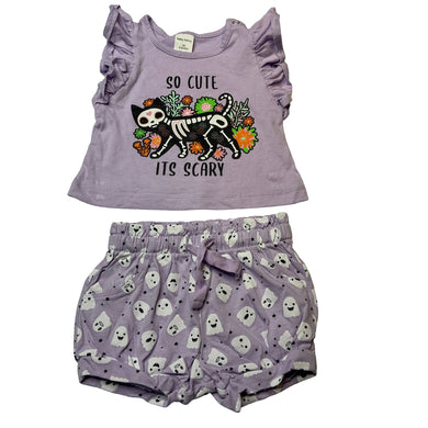 Girls Baby Berry, Halloween cotton top & shorts, EUC, size 00,  