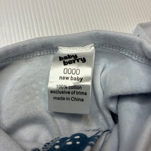 Boys Baby Berry, cotton zip coverall / romper, crabs, EUC, size 0000,  