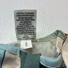 Load image into Gallery viewer, Boys Target, stretchy organic cotton blend zip romper, dinosaurs, EUC, size 00,  