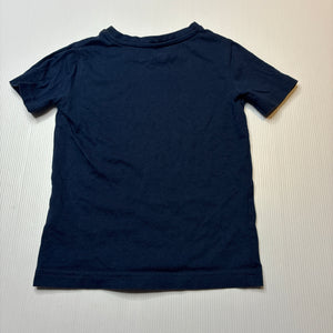 Boys Anko, navy cotton tee / top, EUC, size 2,  