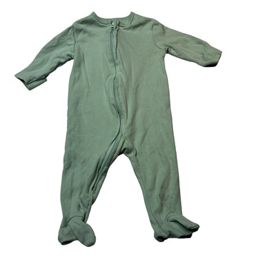 Unisex Dymples, organic cotton zip coverall / romper, GUC, size 00,  