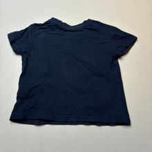 Load image into Gallery viewer, Girls Anko, embellished navy cotton tee / top, GUC, size 1,  