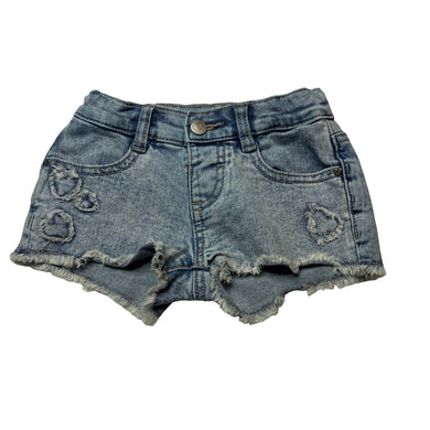 Girls Anko, stretch denim shorts, adjustable, FUC, size 1,  