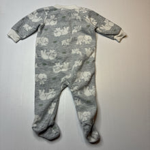 Load image into Gallery viewer, Unisex Dymples, soft fleece zip coverall / romper, EUC, size 00,  
