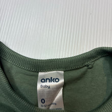Load image into Gallery viewer, Boys Anko, khaki cotton tee / top, EUC, size 0,  