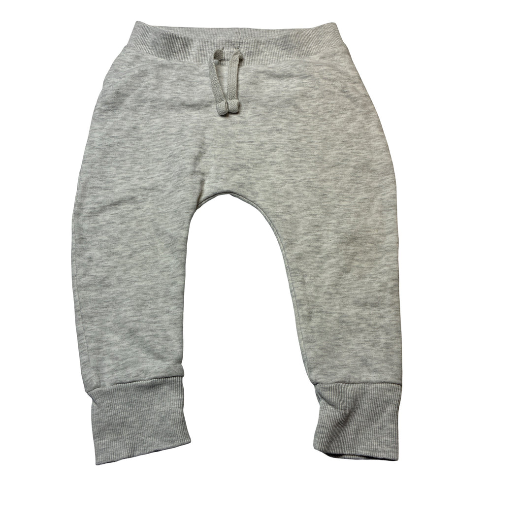 Unisex Anko, grey marle casual pants, elasticated, GUC, size 1,  