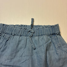 Load image into Gallery viewer, Girls Anko, lightweight chambray cotton shorts, elasticated, GUC, size 1,  