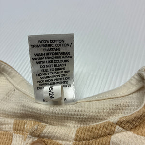 Unisex Target, checked organic cotton romper, EUC, size 0,  