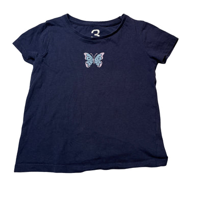 Girls Brilliant Basics, navy cotton tee / top, GUC, size 3,  