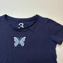 Load image into Gallery viewer, Girls Brilliant Basics, navy cotton tee / top, GUC, size 3,  