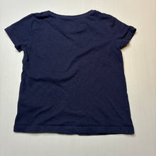 Load image into Gallery viewer, Girls Brilliant Basics, navy cotton tee / top, GUC, size 3,  