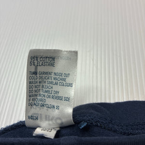 Girls Anko, navy leggings / bottoms, glitter rainbows, EUC, size 1,  