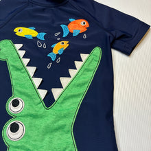 Load image into Gallery viewer, Boys Next, short sleeve rashie / swim top, crocodile, EUC, size 1,  