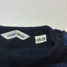 Load image into Gallery viewer, Boys Country Road, knit cotton lightweight sweater / jumper, light wear on cuffs, FUC, size 1,  