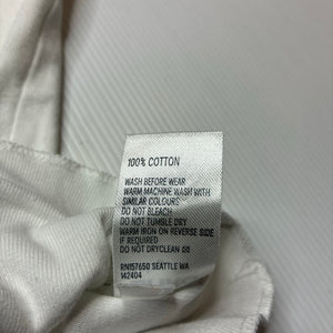 Unisex Anko, white cotton singlet top, GUC, size 0,  