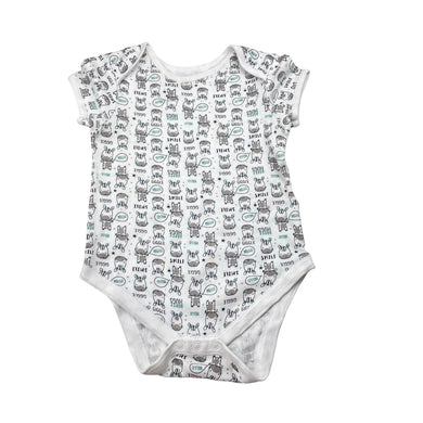 Unisex Primark, cotton bodysuit / romper, zebras, FUC, size 2,  