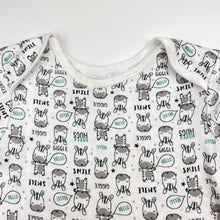 Load image into Gallery viewer, Unisex Primark, cotton bodysuit / romper, zebras, FUC, size 2,  