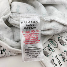 Load image into Gallery viewer, Unisex Primark, cotton bodysuit / romper, zebras, FUC, size 2,  