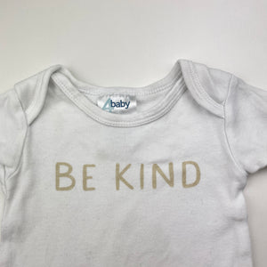 Unisex 4 Baby, cotton bodysuit / romper, FUC, size 000,  