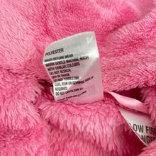 Load image into Gallery viewer, Girls Neon, pink fleece dressing gown / bath robe, GUC, size 2,  