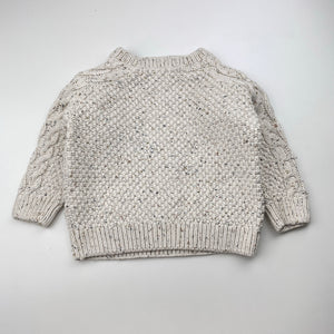 Boys Dymples, chunky knit cotton sweater / jumper, GUC, size 1,  